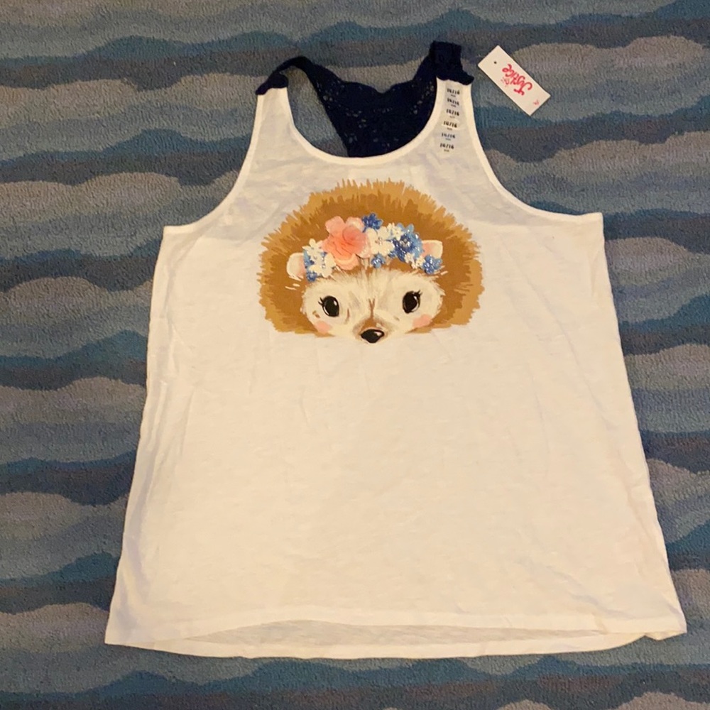 Girls Racerback Tank Top🎽🦔
